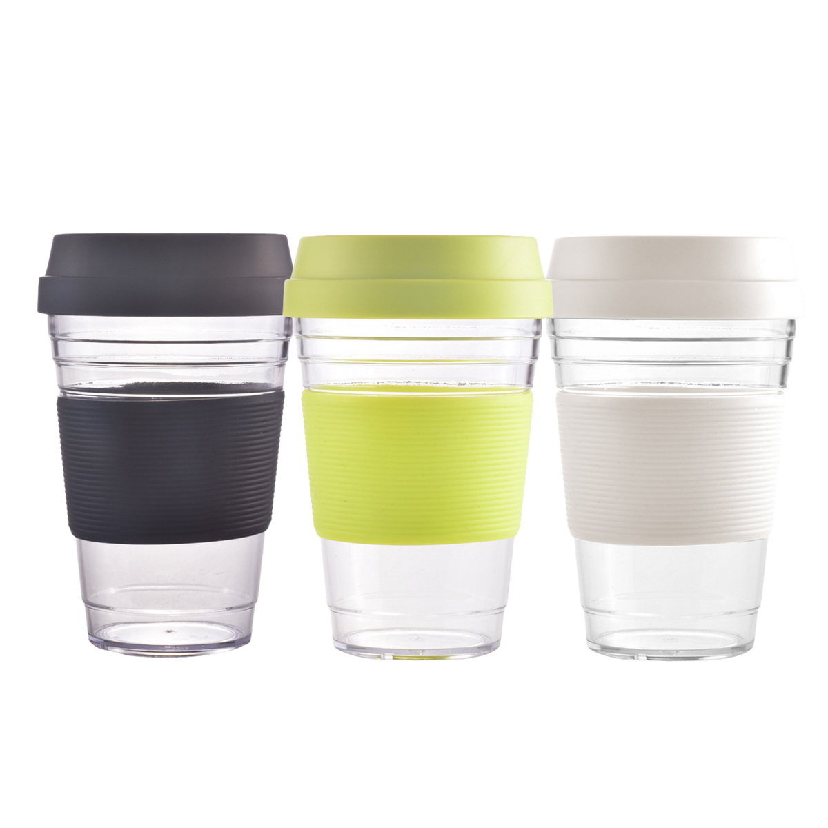 Reusable Plastic Cup with Silicone Grip (Deliver In 4-6 weeks)