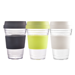 Reusable Plastic Cup with Silicone Grip (Deliver In 4-6 weeks)
