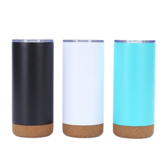 Insulated Tumbler w/ Cork Bottom (Deliver In 4-6 weeks)