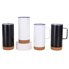 Insulated Tumbler w/ Cork Bottom (Deliver In 4-6 weeks)
