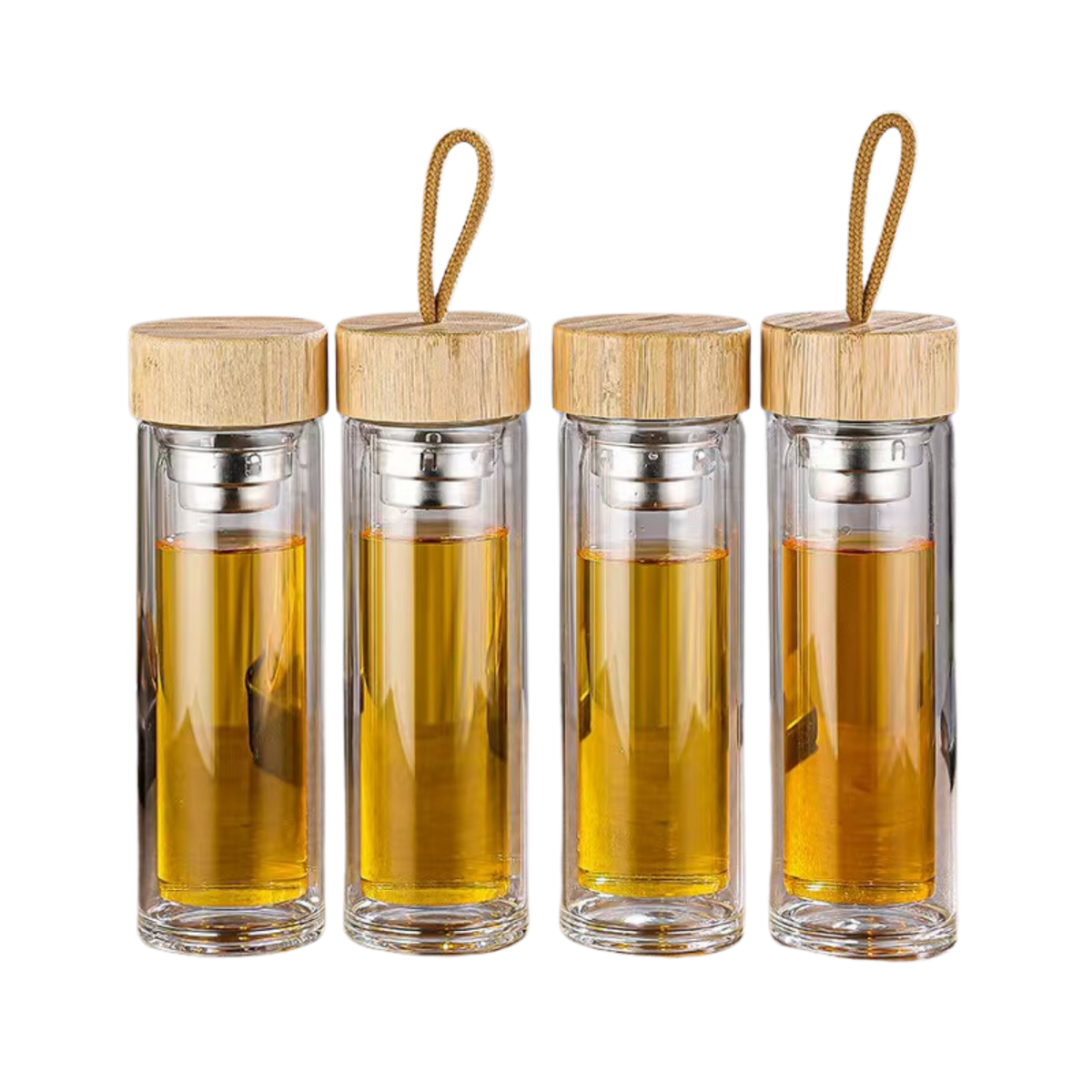 Bamboo Lid Glass Water bottle (Deliver In 4-6 weeks)