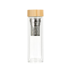 Bamboo Lid Glass Water bottle (Deliver In 4-6 weeks)