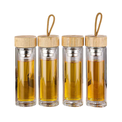 Bamboo Lid Glass Water bottle (Deliver In 4-6 weeks)