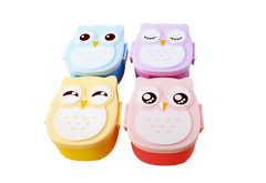 Owl Lunch Box with Cutlery Set
