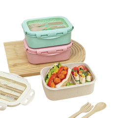 Wheat Straw Japanese Lunch Box (Deliver in 4-6 weeks)