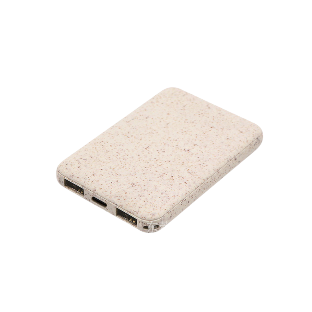 5000 MAH Wheat Straw Power Bank (Deliver in 4-6 weeks)