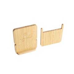 15W Bamboo Wireless Charger With Detachable Stand (Deliver in 4-6 weeks)