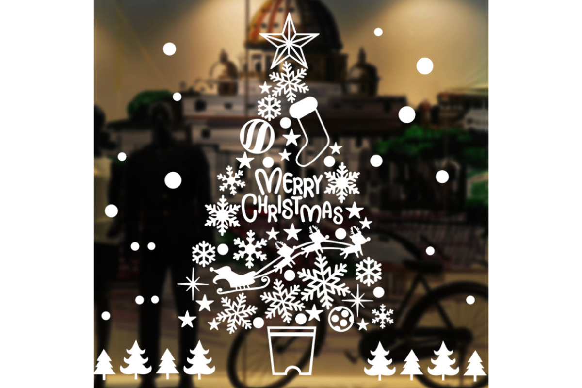 Christmas Tree Window Sticker