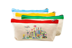Singapore Theme Canvas Fabric Pencil Case