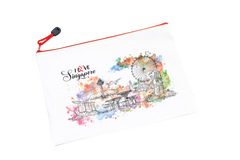 Singapore Theme A5 PU Zip Case
