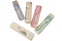 National Day Design Wheat Fibre Cutlery Set