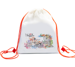 Singapore Theme Drawstring Nylon Sports Bag (CCA Bag)