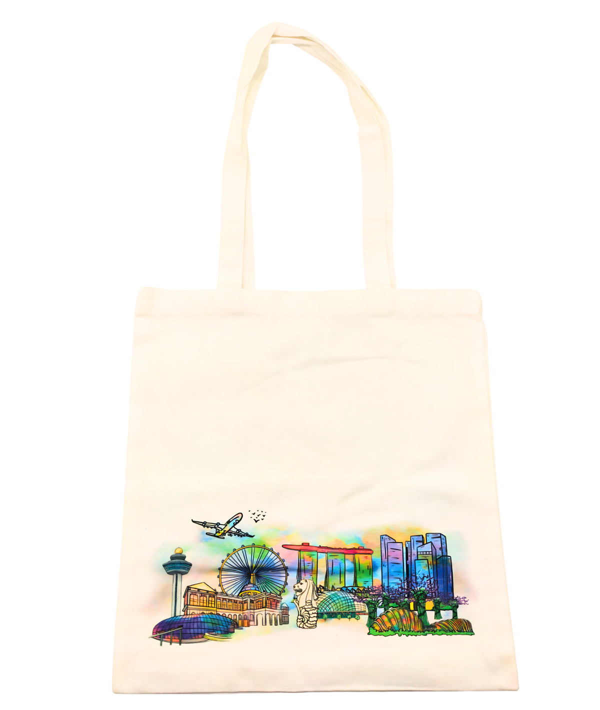 Singapore Theme Premium Cotton Tote Bag