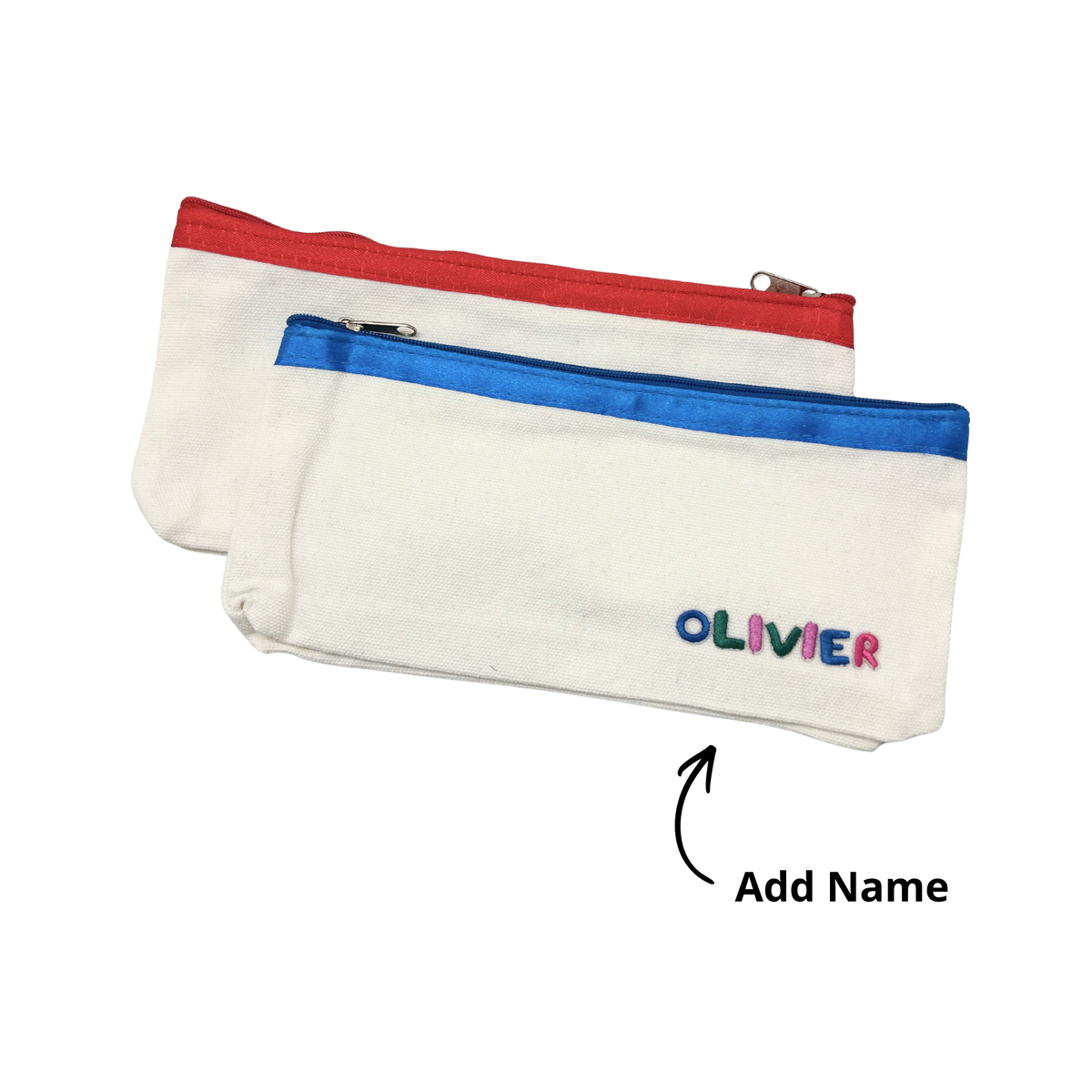 Premium Canvas Fabric Pencil Case (Name Printing)