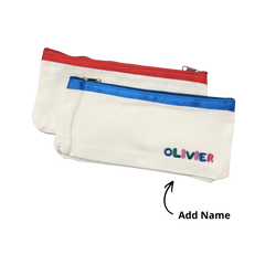 Premium Canvas Fabric Pencil Case (Name Printing)