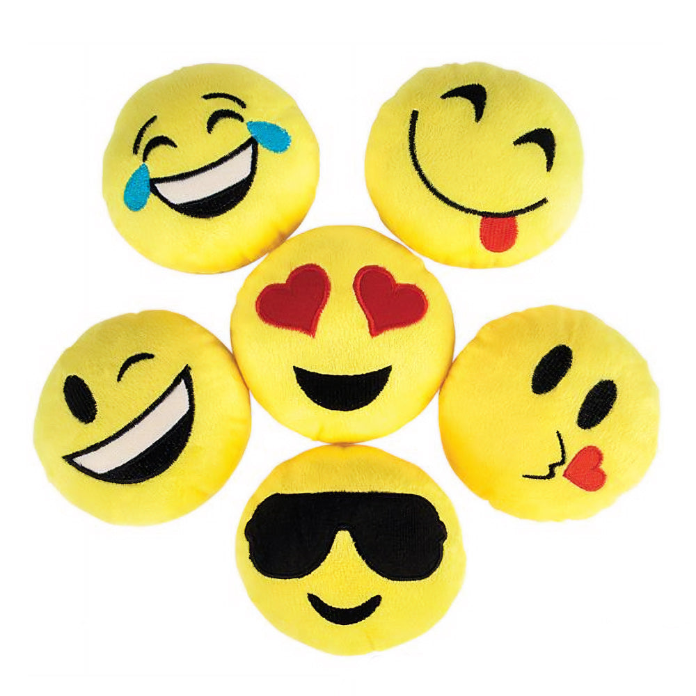 Plush Emoticon Pillow Assortment 5" (DZ)