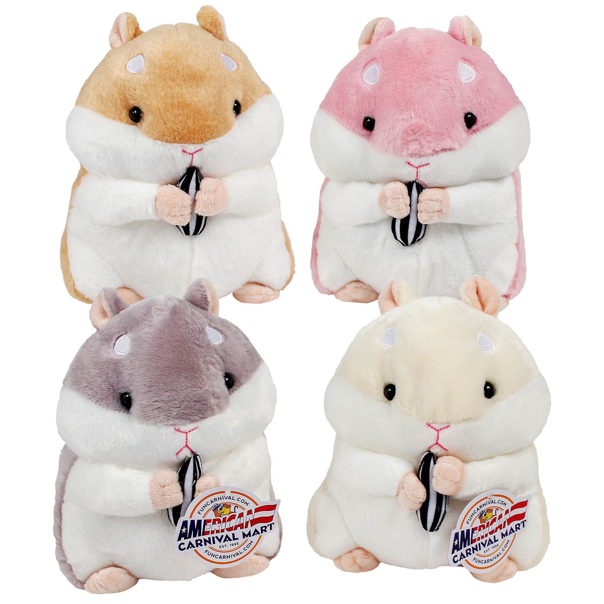 Plush Hamster Assorted 9.5" (EACH)