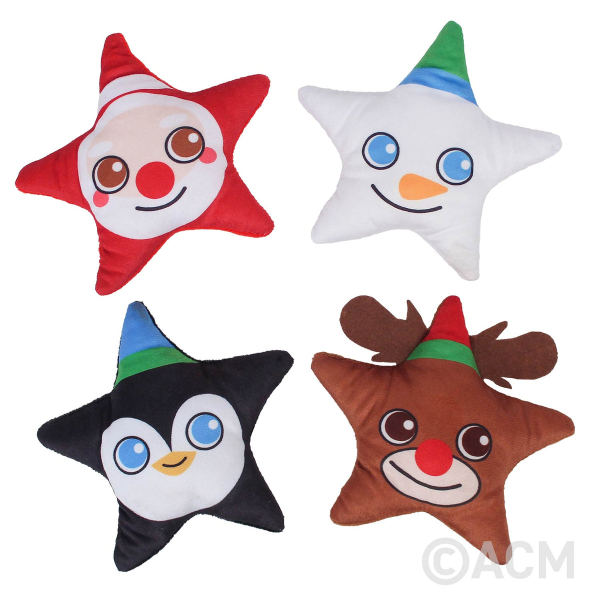 Plush Christmas Star Assortment 6" (DZ)
