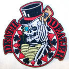 DEATH DEALER 4 INCH EMBROIDERED PATCH (Sold by the piece or dozen ) -* CLOSEOUT AS LOW AS $1 EA