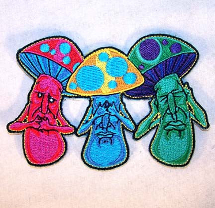 SPEAK HEAR SEE NO EVIL 4 INCH PATCH (Sold by the piece or dozen ) -* CLOSEOUT AS LOW AS $1 EA