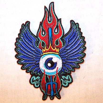 EYE SWORD WINGS 4 INCH PATCH (Sold by the piece or dozen ) -* CLOSEOUT AS LOW AS 75 CENTS EA