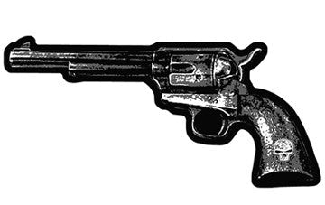 PISTOL EBRODIERED PATCH pointed left  (Sold by the piece)