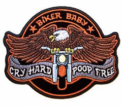 BIKER BABY - POOP FREE PATCH (Sold by the piece)