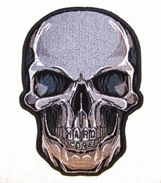 HARD CORE SKULL PATCH (Sold by the piece)