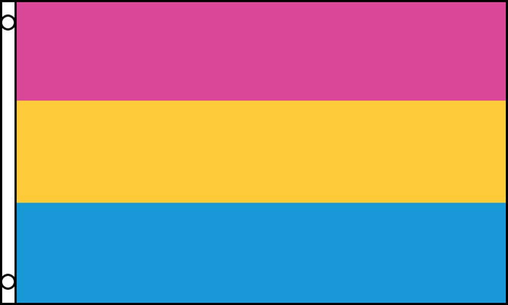 PANSEXUAL RAINBOW PRIDE  3 X 5 FLAG ( sold by the piece )