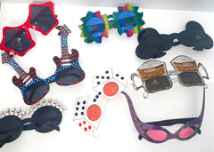 ASSORTED CLOSEOUT STYLES NOVELTY PARTY GLASSES (Sold by the piece or dozen ) ONLY $1.00