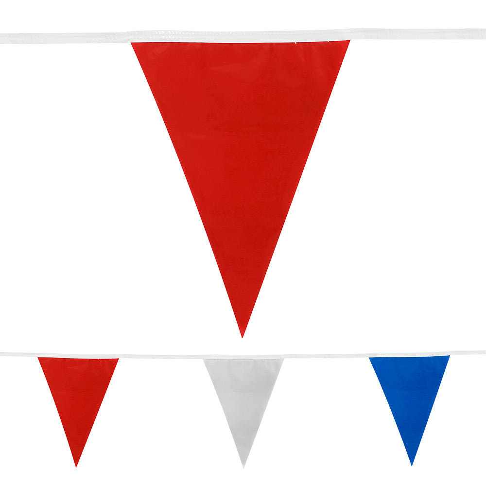 Heavy Duty Pennant String - R/W/B 105' (EACH)