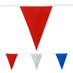 Heavy Duty Pennant String - R/W/B 105' (EACH)