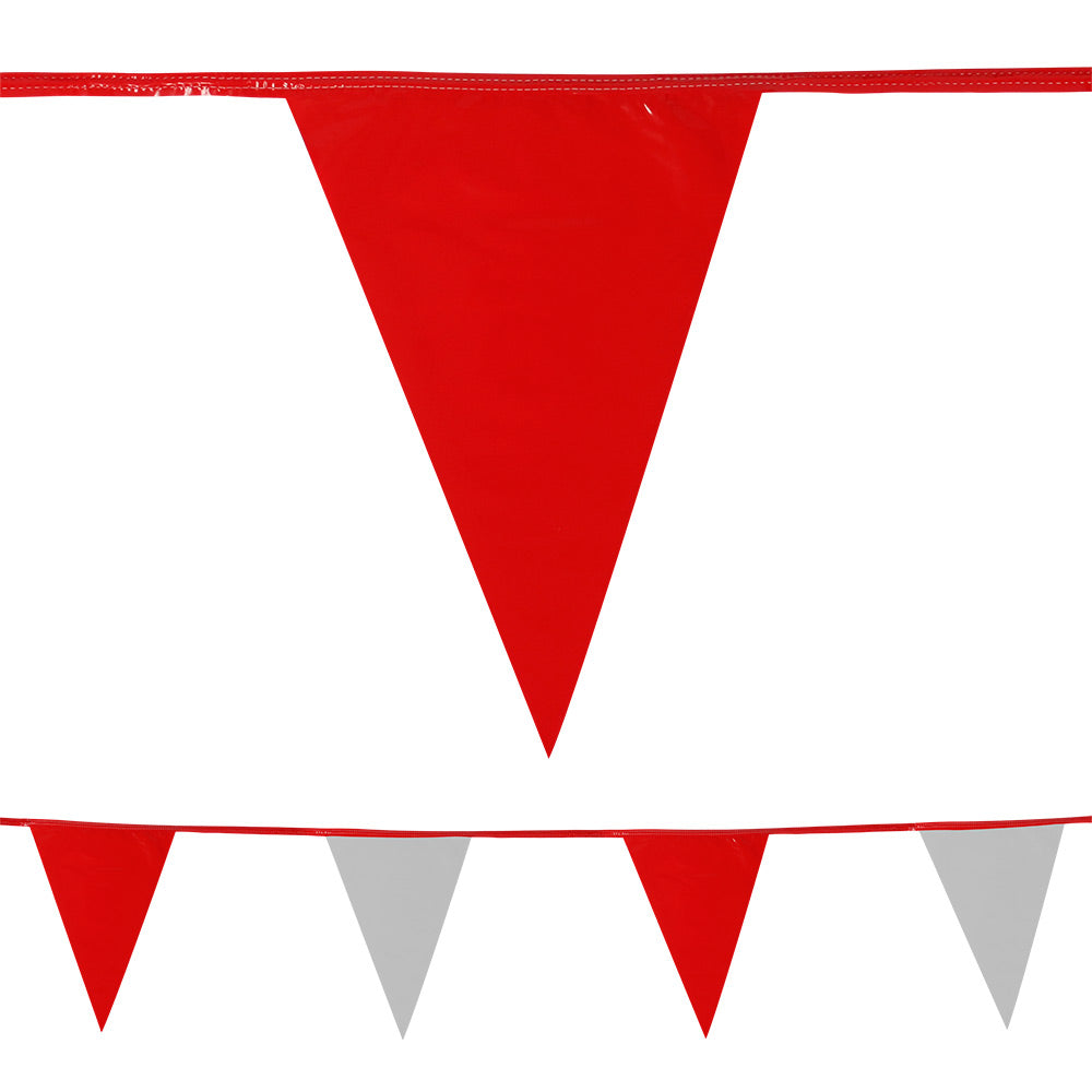 Heavy Duty Pennant String - Red/White 105' (EACH)