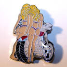 TWIN CHICKS BIKE HAT / JACKET PIN (Sold by the dozen)
