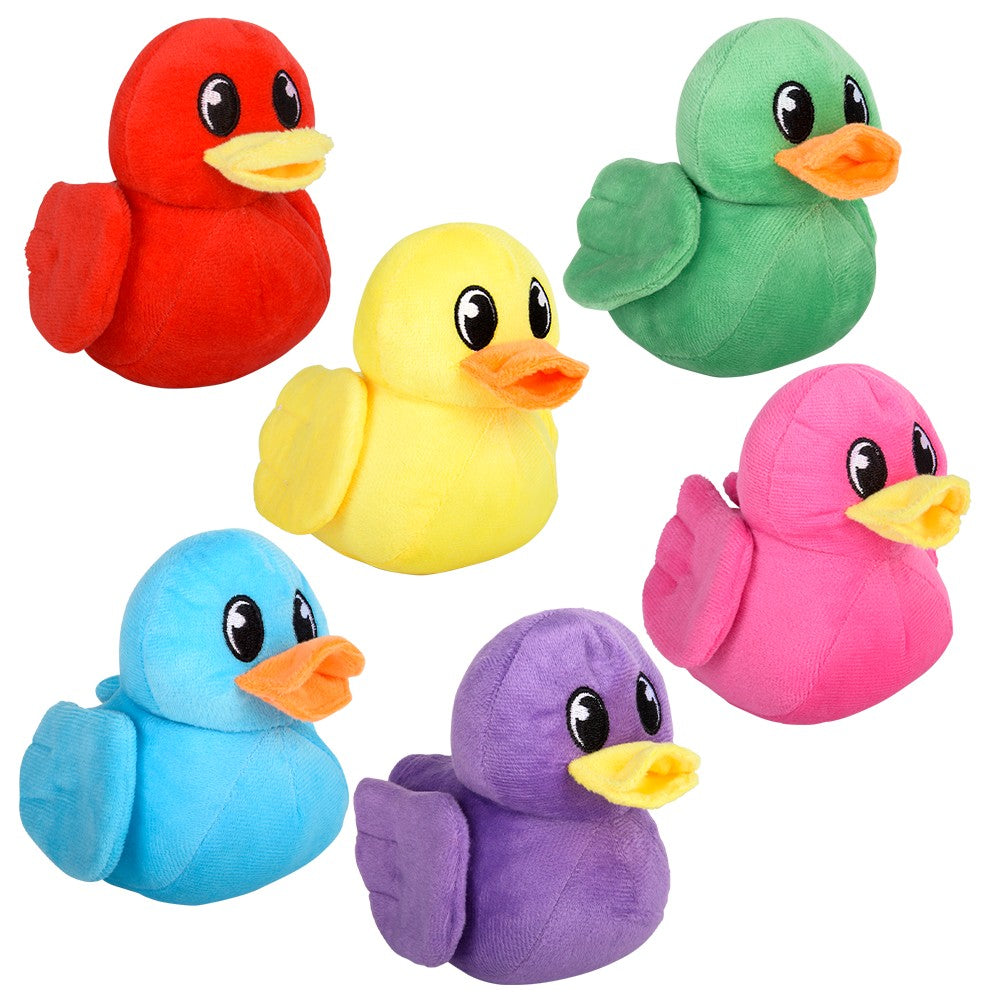 5" Plush Ducky- Assorted Colors
