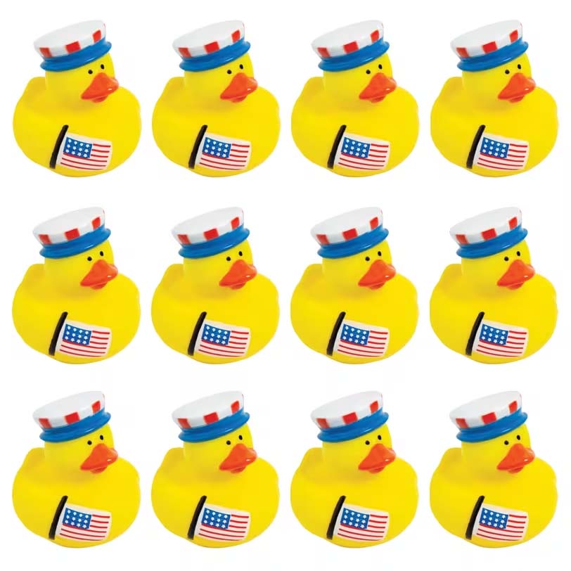 Patriotic Rubber Duckies 2" (DZ)