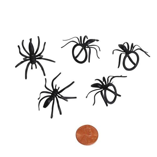 Plastic Spider Rings (144/package) 5?› each