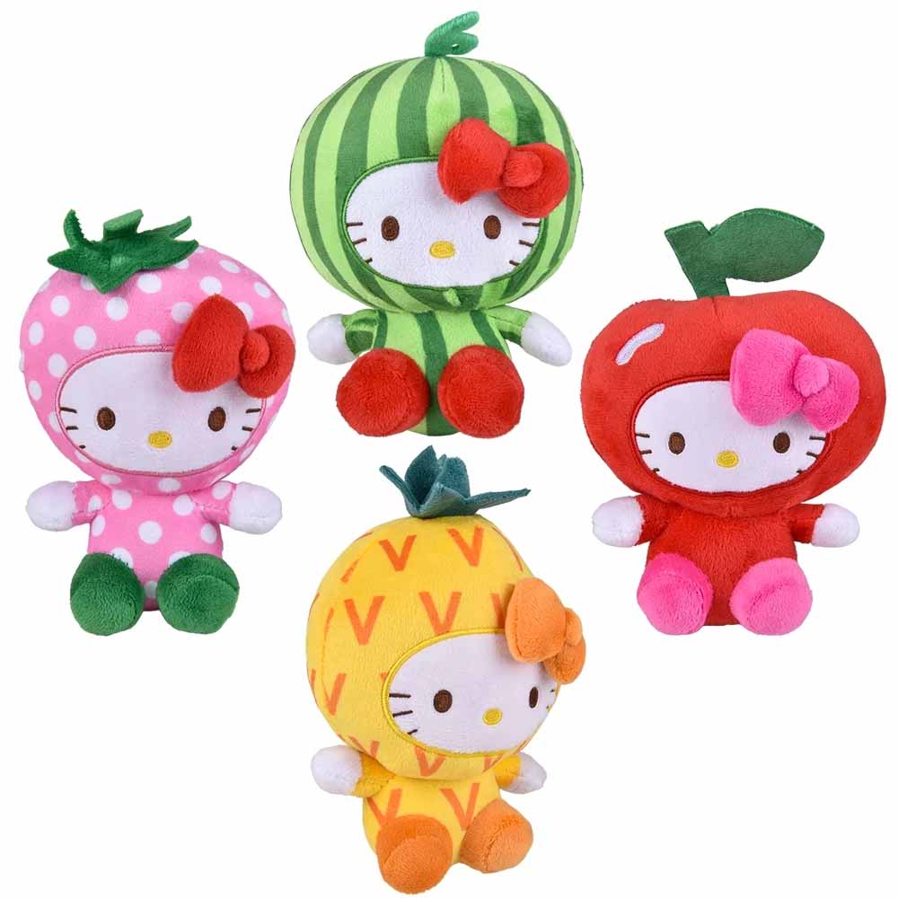 Plush Fruit Costume Hello Kitty Assorted 6" (EACH)