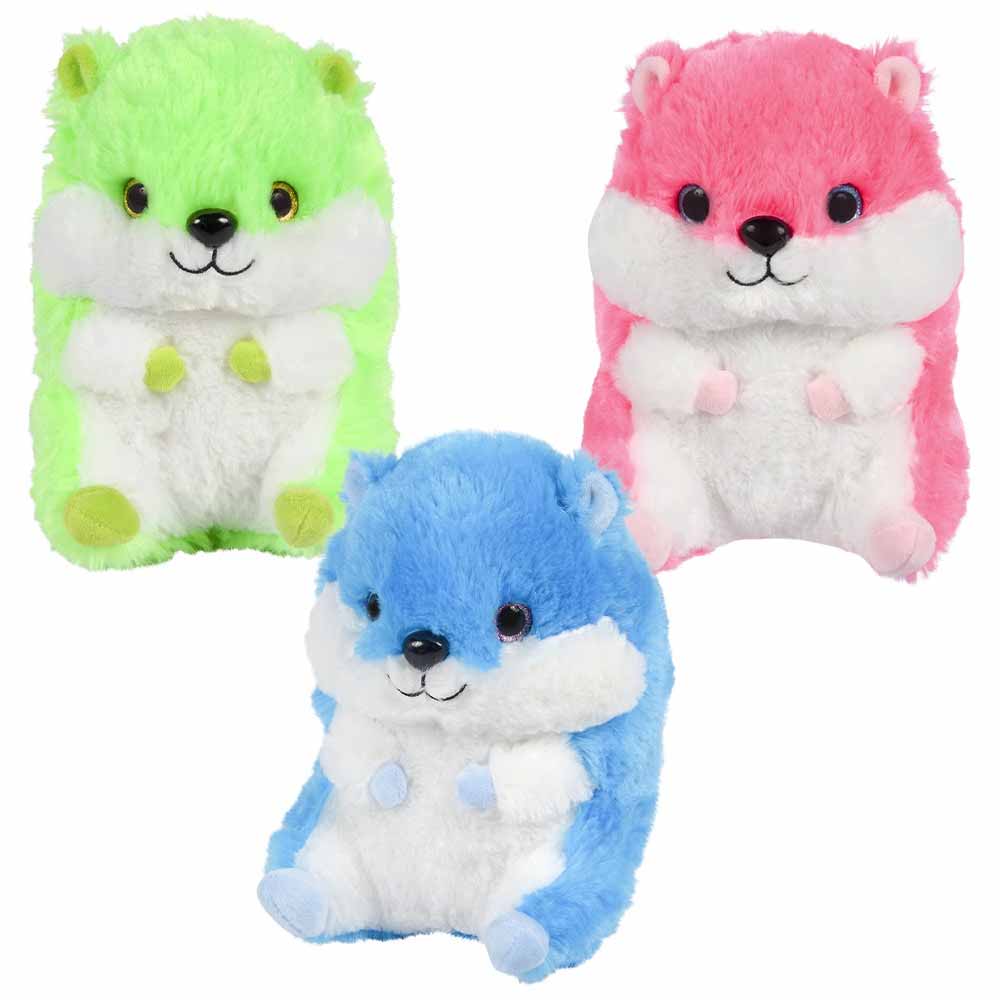 Plush Neon Hamster Assorted 8.5" (EACH)