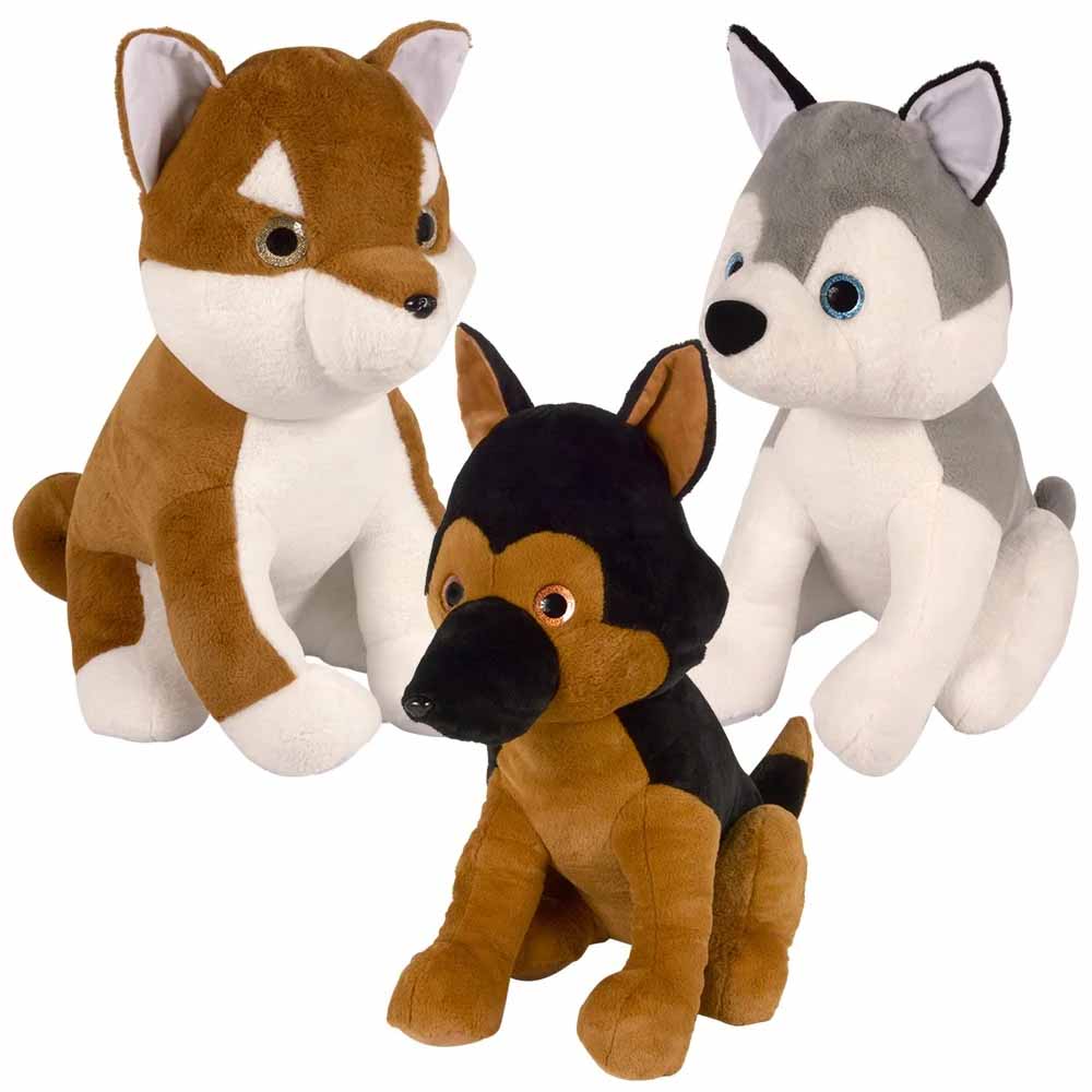 Plush Sitting Dog Assorted 32" (EACH)