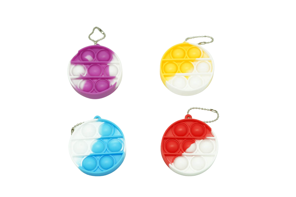 Pop It Fidget Toy Keychain