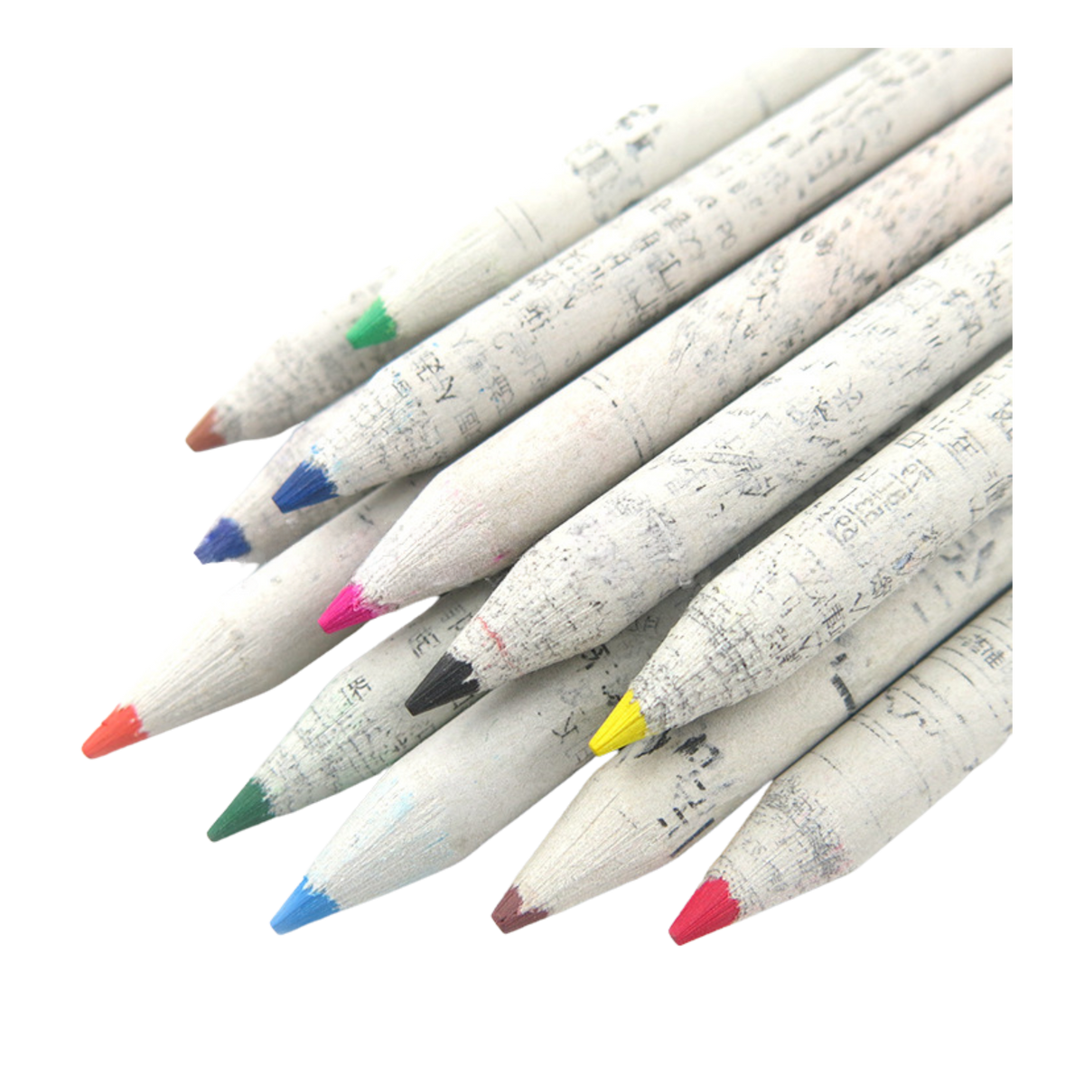 Eco Recycled Paper Colour Pencil Set