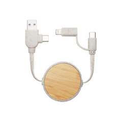 Eco Bamboo Charging Cable (Deliver in 4-6 weeks)