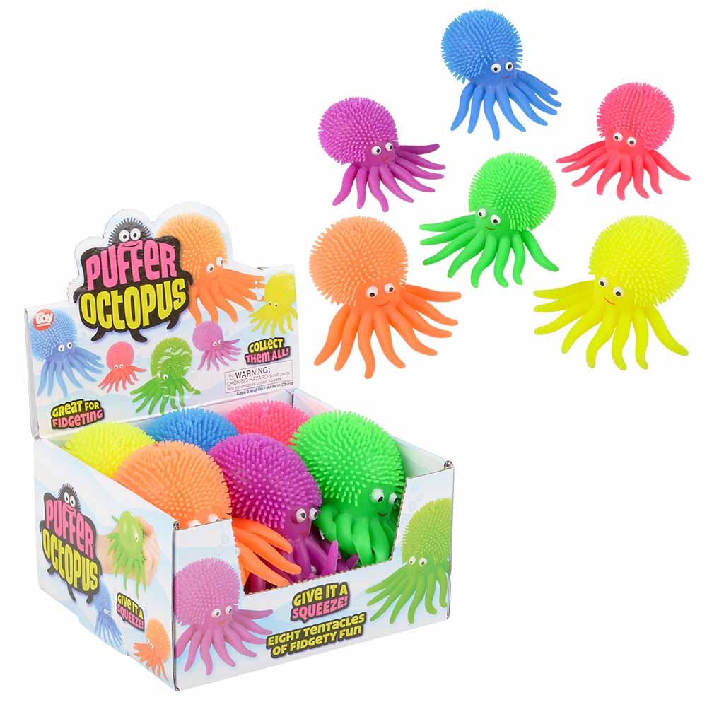 Puffer Octopus Assortment 4" (DZ)