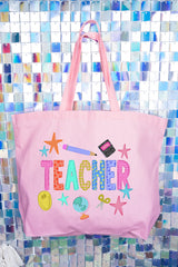 Classroom Charm Canvas Jumbo Tote