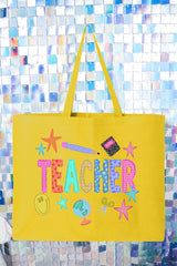 Classroom Charm Canvas Jumbo Tote