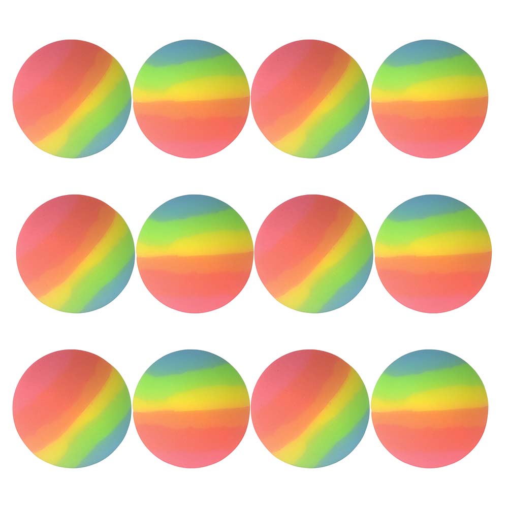 Bouncy Balls - Rainbow 2.4" (DZ)