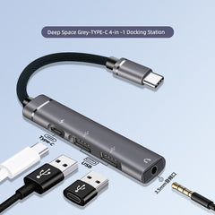 USB Extender Typec  Splitter Multi-Port Docking Station Extension Hub3.0