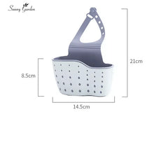 1007GG 1Pcs Kitchen Accessories Utensils Organizer Adjustable Snap Sink Soap Sponge Holder Kitchen Hanging Drain Basket Kitchen Gadgets