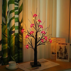1707BA LED Halloween Birch Luminescent Tree Lamp Ghost Festival Pumpkin Bat Room Bar Haunted House Decoration Atmosphere Tree Lamp